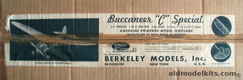 Berkeley Buccaneer 'C' Special Gas Free flight Flying Model Airplane Kit plastic model kit